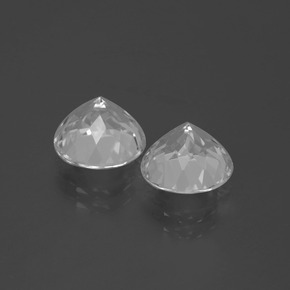 Gemas de Topacio Blanco natural de 5.56 ct, Corte Redondo, VVS-VS