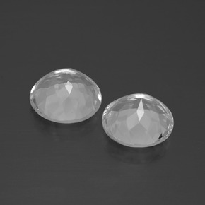 Gemas de Topacio Blanco natural de 6.65 ct, Corte Redondo, VVS-VS