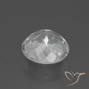Topacio Blanco natural de 3.68 ct, Redondo, VVS-VS