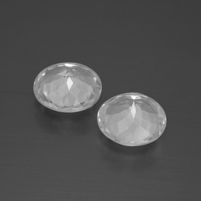 Gemas de topacio blanco natural de 4,22 ct, corte redondo, VVS-VS