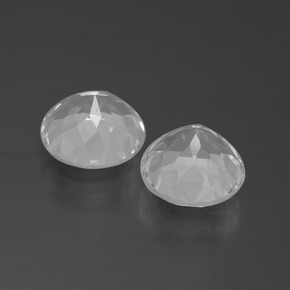 Gemas de topacio blanco natural de 6,79 ct, corte redondo, VVS-VS
