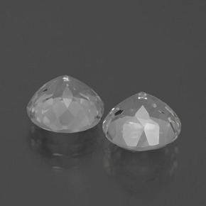 Gemas de topacio blanco natural de 5,23 ct, corte redondo, VVS-VS