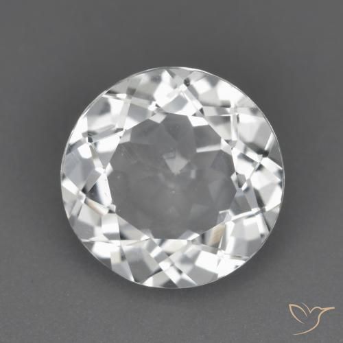 3.08ct Natural Blanco claro Topacio, Redondo, VS