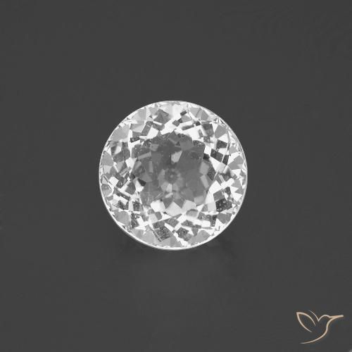 3.88ct Natural Blanco Topacio, Redondo, VS