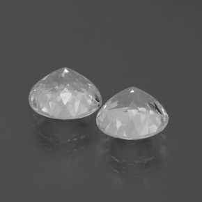 Gemas de Topacio Blanco claro natural de 6.61 ct, Corte Redondo, VVS-VS