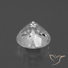 Topacio Blanco claro natural de 4.89 ct, Redondo, VVS-VS