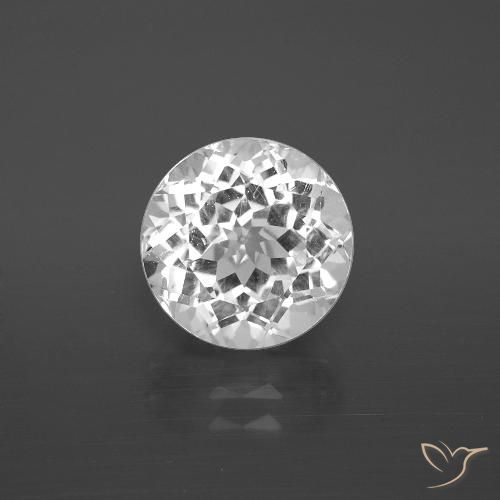 4.43ct Natural Blanco claro Topacio, Redondo, VS