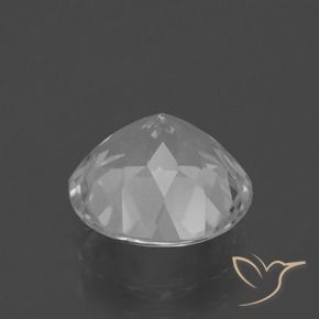 Topacio Blanco claro natural de 4.33 ct, Redondo, VVS-VS