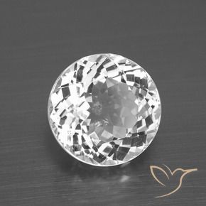 Topacio Blanco claro natural de 4.49 ct, Redondo, VVS-VS