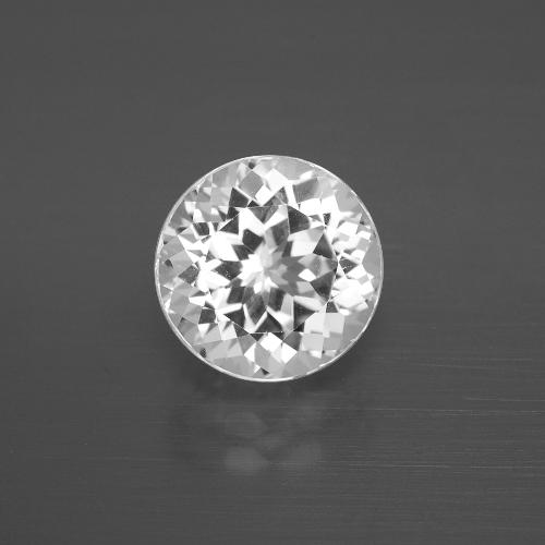 Topacio Blanco natural de 3.95 ct, Corte Redondo, VVS-VS