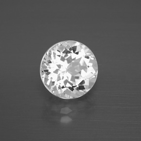 Topacio Blanco natural de 3.95 ct, Corte Redondo, VVS-VS