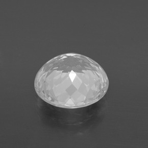 Topacio blanco natural de 4,05 ct, corte redondo, VVS