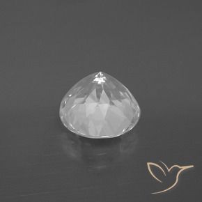 Topacio blanco natural de 3,74 ct, corte redondo, VVS-VS