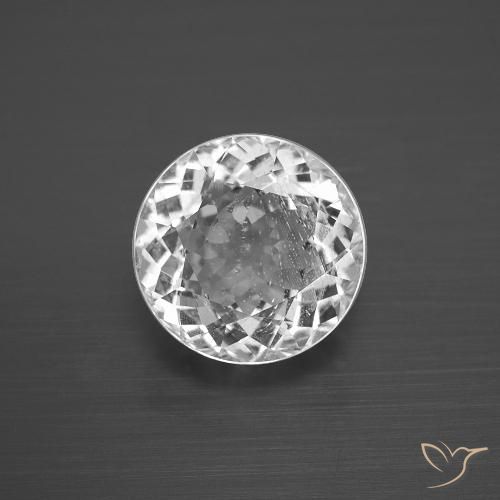 4.30ct Natural Blanco Topacio, Redondo, VS