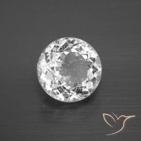 Topacio Blanco natural de 4.30 ct, Redondo, VS