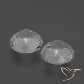 Gemas de Topacio Blanco claro natural de 6.30 ct, Redondo, VVS-VS