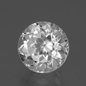 Topacio Blanco natural de 4.36 ct, Corte Redondo, VS