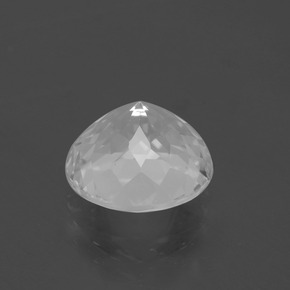 Topacio blanco natural de 6,06 ct, corte redondo, VS