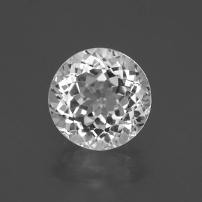 Topacio Blanco claro natural de 4.96 ct, Corte Redondo, VVS-VS