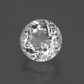 Topacio Blanco claro natural de 4.96 ct, Corte Redondo, VVS-VS