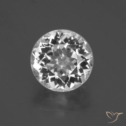 4.59ct Natural Blanco claro Topacio, Redondo, VVS-VS