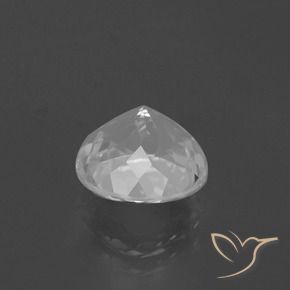 Topacio Blanco claro natural de 4.59 ct, Redondo, VVS-VS