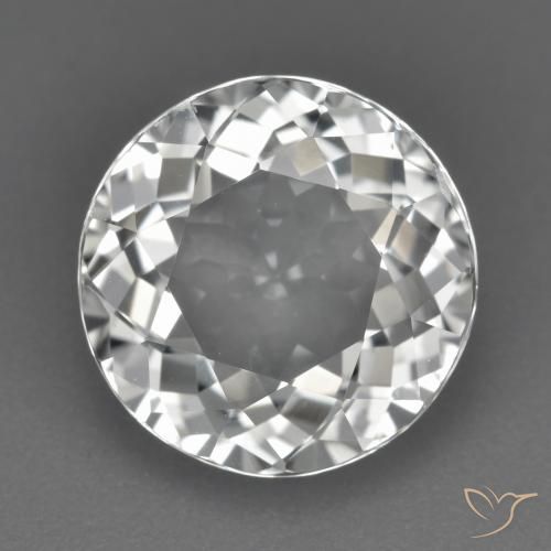 5.08ct Natural Blanco claro Topacio, Redondo, VVS-VS