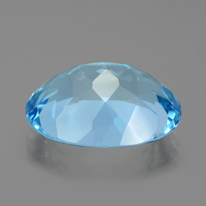 Topacio Azul Cielo natural de 22.01 ct, Corte Óvalo, VVS