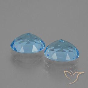 Gemas de Topacio Azul Cielo natural de 6.81 ct, Ovalada, VVS-VS