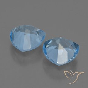 Gemas de Topacio Azul Cielo natural de 6.56 ct, Trillón, VVS-VS