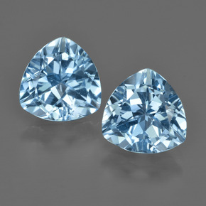 Gemas de Topacio Azul Suizo natural de 5.85 ct, Trillón, VVS