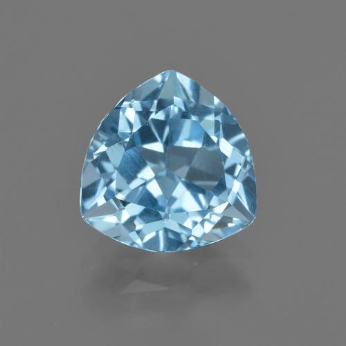 Topacio Azul Cielo natural de 3.03 ct, Trillón, VVS-VS