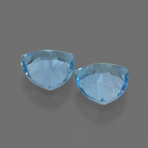 Gemas de Topacio Azul Suizo natural de 5.57 ct, Trillón, VVS-VS
