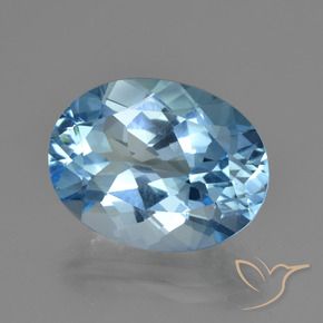 Topacio Azul Suizo natural de 20.49 ct, Ovalada, VVS