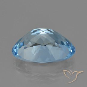 Topacio Azul Suizo natural de 20.49 ct, Ovalada, VVS