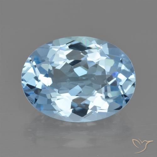 21.80ct Natural Azul Cielo Topacio, Ovalada, VVS