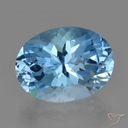 21.97ct Natural Azul Suizo Topacio, Ovalada, VVS