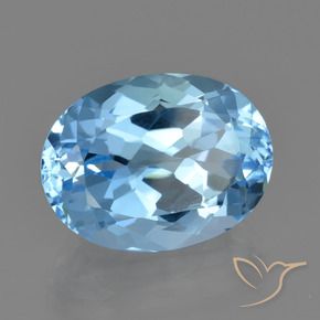 Topacio Azul Cielo natural de 23.15 ct, Corte Óvalo, VVS