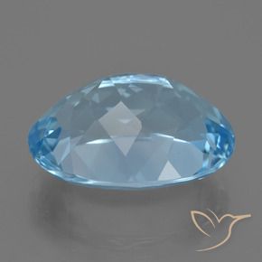 Topacio Azul Suizo natural de 23.33 ct, Ovalada, VVS