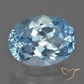 Topacio Azul Suizo natural de 23.45 ct, Ovalada, VVS