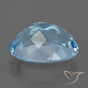 Topacio Azul Suizo natural de 23.45 ct, Ovalada, VVS