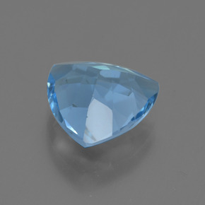 Topacio azul natural de 3,53 ct, trillón, VVS-VS