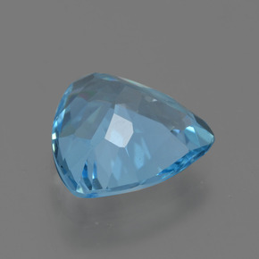 Topacio azul natural de 3,39 ct, trillón, VS