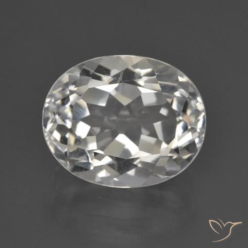 4.87ct Natural Blanco cálido Topacio, Ovalada, VS