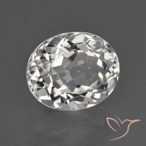 Topacio Blanco cálido natural de 5.15 ct, Ovalada, VS