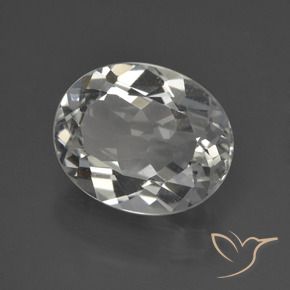 Topacio Blanco cálido natural de 3.85 ct, Ovalada, VS