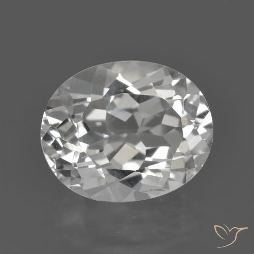 4.93ct Natural Blanco cálido Topacio, Ovalada, VVS