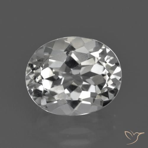 4.86ct Natural Blanco cálido Topacio, Ovalada, VS