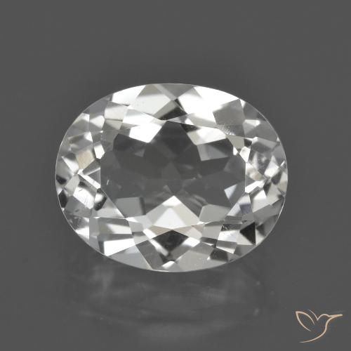 4.58ct Natural Blanco claro Topacio, Ovalada, VS