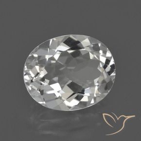 Topacio Blanco claro natural de 4.58 ct, Ovalada, VS